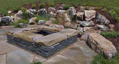 Native Stone Hardscaping in Johnson City, Tennessee