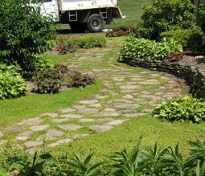 Natural Stone Garden Paths in Kingsport, TN